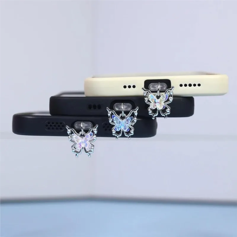 

Butterfly Phone Dust Plug For Iphone Universal Type-C Charging Port Protector Stopper Anti-Dust Plug Pendant