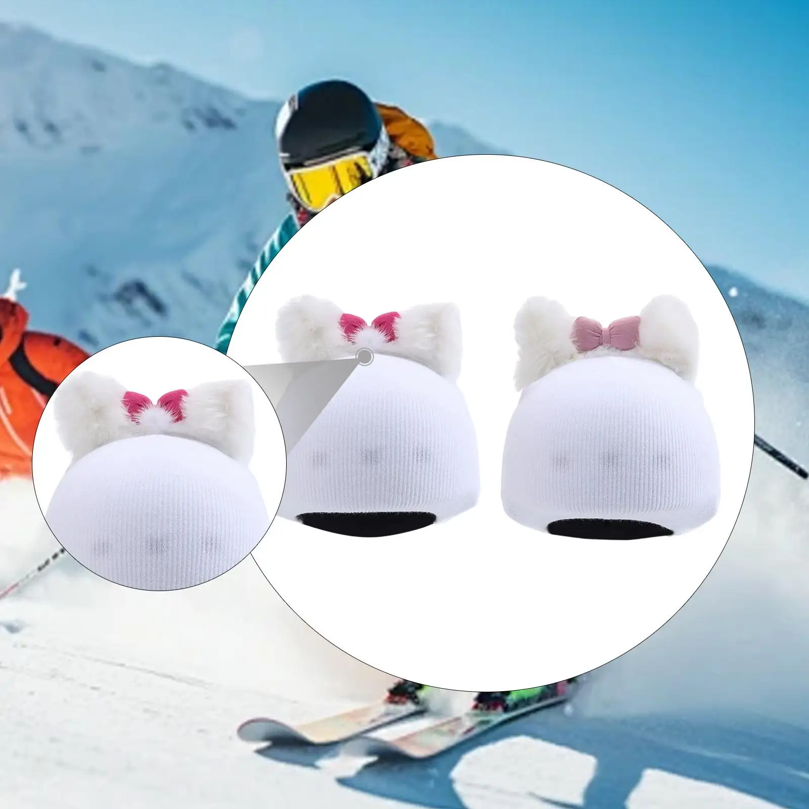 

Ski Helmet Cover Protector Cartoon Warm Fun Comfortable Snow Board Helmet Cover Outdoor Sports Accessory for Carnival Show