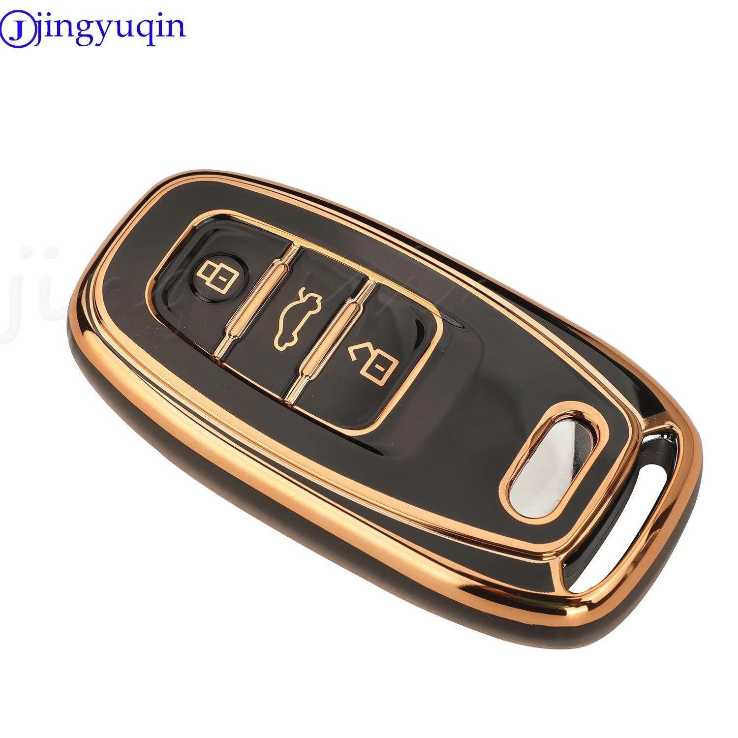 JYQ Soft TPU Car Remote Key Case Cover For Audi A3 A4 A5 A6 A7 A8 Q3 Q5 Q7 S4 S5 S6 S7 S8 R8 TT Quattro Q3 Q5 Q7 2008-2016