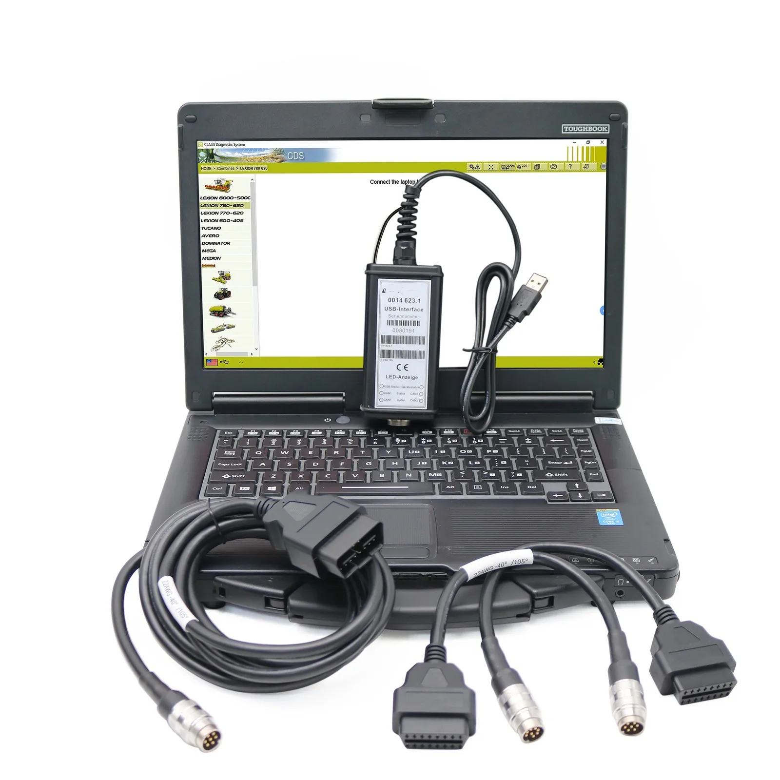 Truck Excavator Diagnostic Tool For CLAAS CDS 7.5.1 Interface DIAGNOSTIC KIT