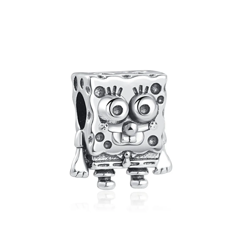 SpongeBob Square Patrick Star 925 Sterling Zilver Charm Bead Fit Originele Armband Sleutelhanger Ketting Diy Sieraden Accessoires - afbeelding 1