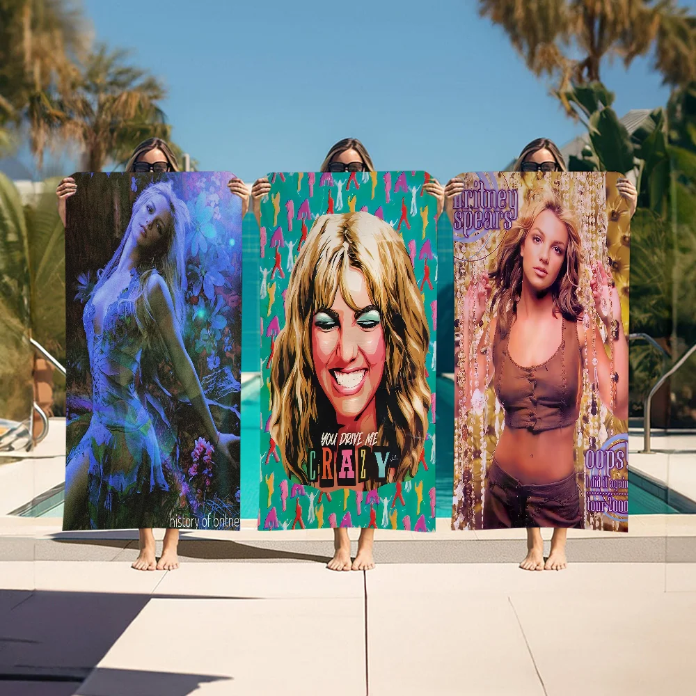 Singer Britney Spears Big Microfiber Beach Towels Quick Dry Towel Sand Beach Towels Pool Towel For Travel Swim Pool Yoga