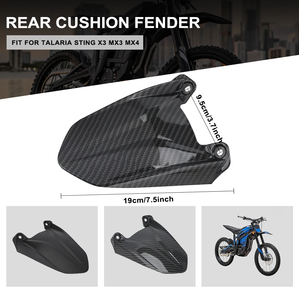 Rear Fender For Talaria Sting MX3 MX4 MX5 Mudguard Mudflaps Fairing Splash Guard Protector Cover Electric Dirt Bike Motorcycle