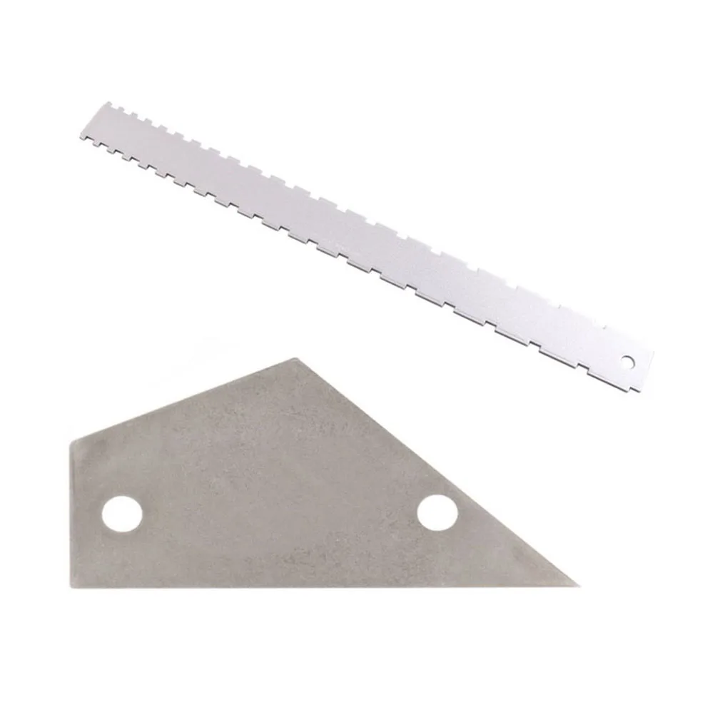 

2pcs Guitar Leveling Tool Stainless Steel Straight Edge Ruler For Fretboard Flatness String Height Measurement Gauge Electric