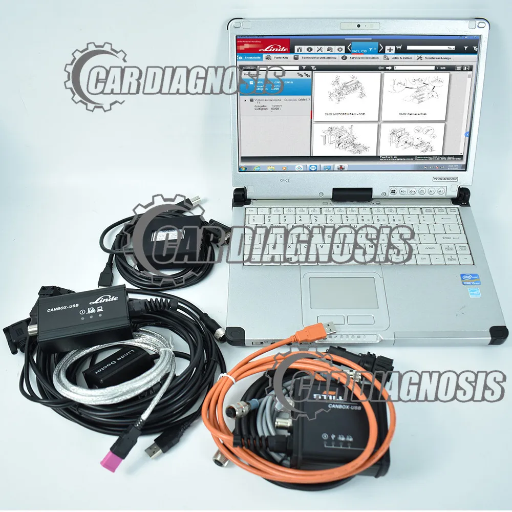 Linde canbox طبيب باثفايندر LSG الأصلي لا يزال canbox STEDS Judit Incado Box Jungheinrich Jeti sh أداة تشخيصية + C2 كمبيوتر محمول