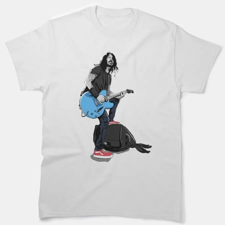 Dave Grohl Classic T-Shirt Vintage Graphic Shirt High Quality 100%Cotton Short Sleeve