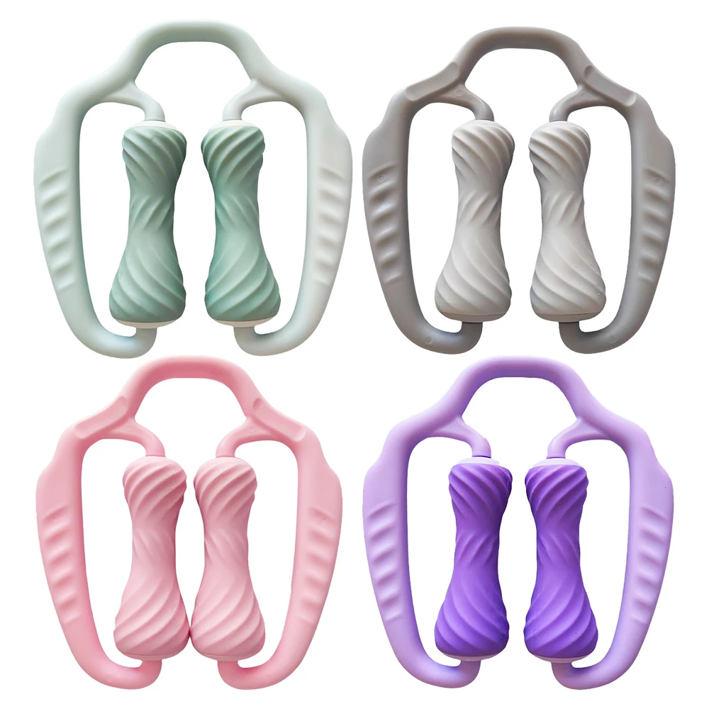 

1Pcs Wheel Rolling Massager, Arm & Leg Shaper, Dual-Wheel Forearm & Calf Roller, Yoga Muscle-Relaxing Massage Roller