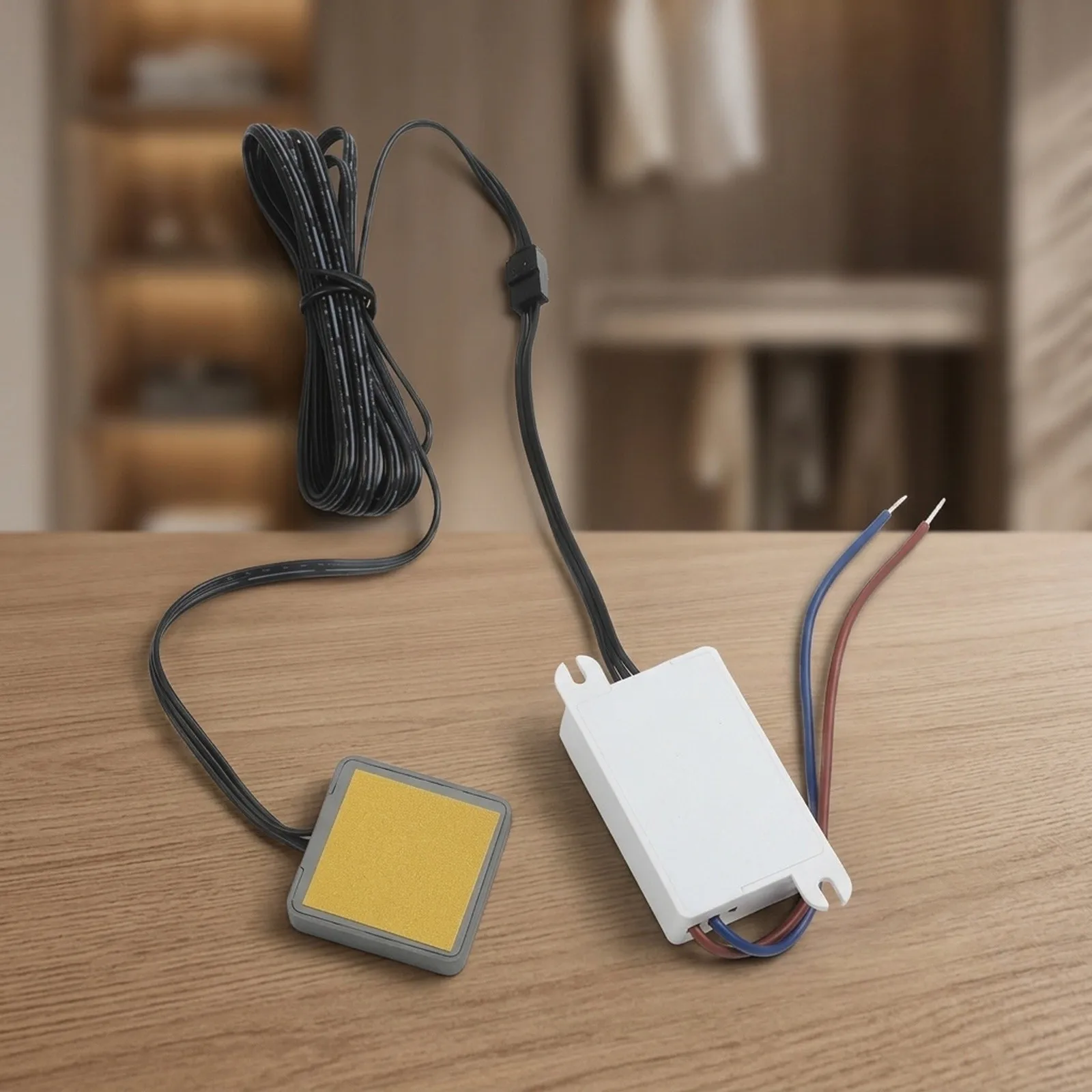 220V Hand Wave Touch Sensor Switch Dimmable Light Controller For Wardrobe Cabinet Closet Lighting 100W Load Black White