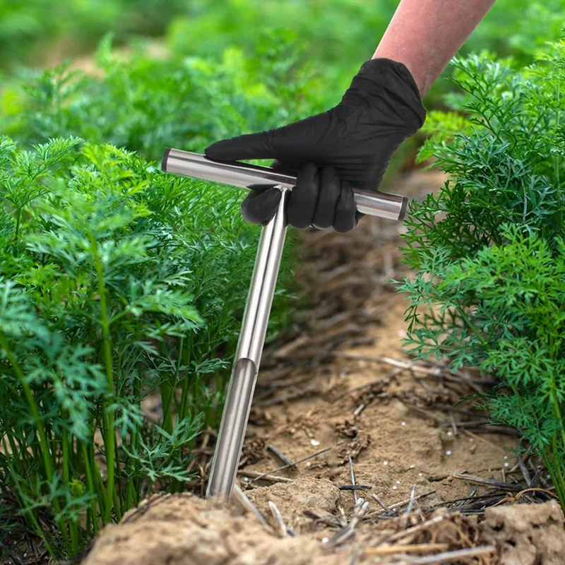 Sonde d'échantillonnage de sol 12.2 pouces, 1 ensemble, 5 sacs et 1 brosse, pour l'entretien des plantes, pelouse, jardin, ferme