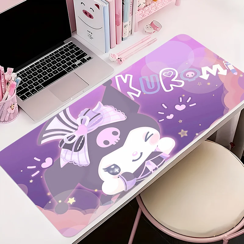 

Large Mouse Pad Kawaii K-Kuromi Anime Carpet Mousepad Laptop Keyboard Office Extended Desk Mat Kawaii Cartoon MousePad for Girls