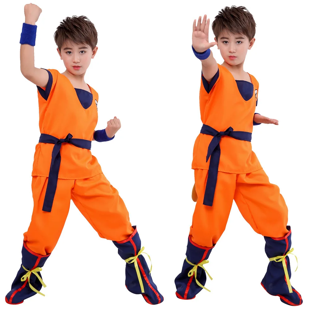 Saiyan Son Goku Combat Uniform Cosplay Costumes Anime Character Halloween Masquerade Performance Clothing for Adults view 3