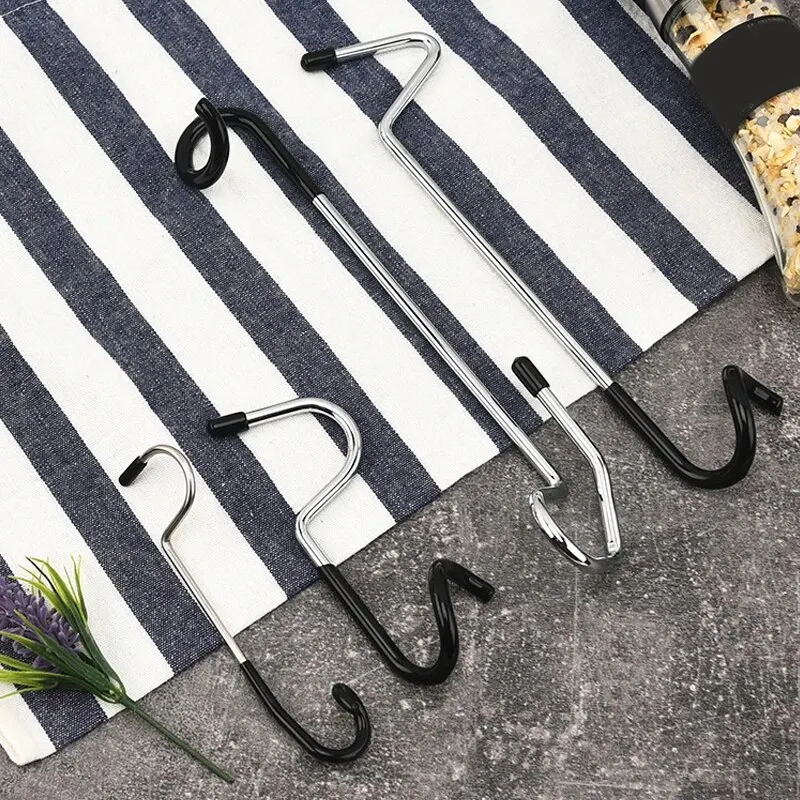 

Outdoor Camping Lamp Hook Lamp Pole Hook Multifunctional S-type Non-slip Stainless Steel Pigtail Hook Portable Rack Hook