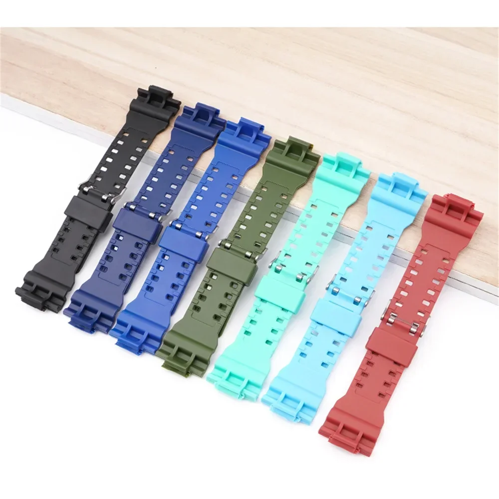 16mm Silicone Watchband for Casio G-Shock GA-110 GA-100 GA-120 G-8900 GLS-100 Rubber Waterproof Men Watch Band Sports Strap