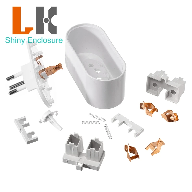 87x39x35mm New Mini Brazil Standard Smart Socket Plastic Enclosure Empty Housing Shell (Non-Finished Product)