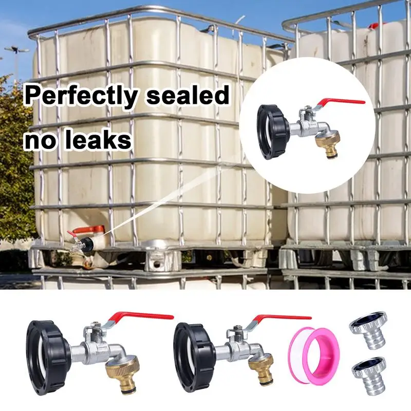 المطر برميل حنفية عدة المطر برميل ربط عدة استبدال مرفق موصل صمام المناسب للخارجية تجاوز استنزاف المياه #2