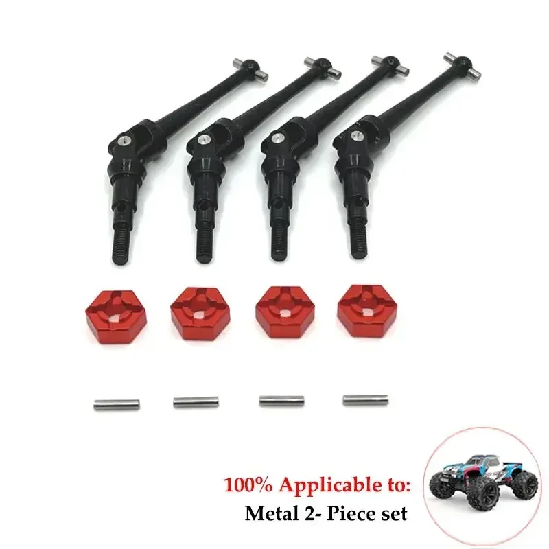 Adaptateur de moyeu hexagonal de roue en métal pour voiture RC, accessoires de mise à niveau, 12mm, MJX, Hyper Go, H16, 16207, 16208, 16209, 16210, 14301, 14302, 4 pièces