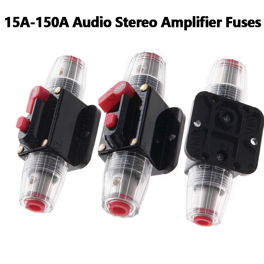 1PCS 40A 50A 15A 20A 30A Car Battery Fuse Automatic Reset Audio Stereo Amplifier Fuses Overload Protection Adapter Auto