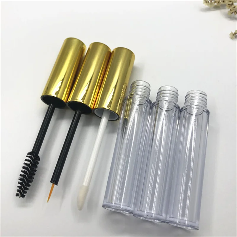 5/10/20pcs 3.5ml Empty Container Three-piece Set [Eyelash+Eyeliner+Lip Brush] High-end Lip Gloss Glue Liquid Tube Mascara Bottle