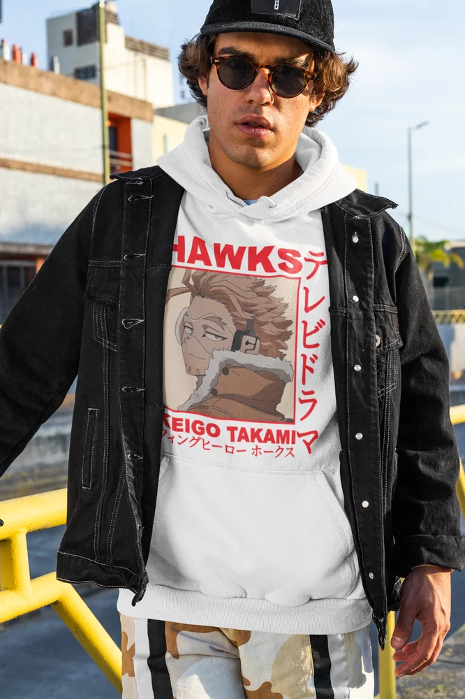 Unisex,HAWKS Hoodie, Keigo Takami, MHA anime manga, Hoodie