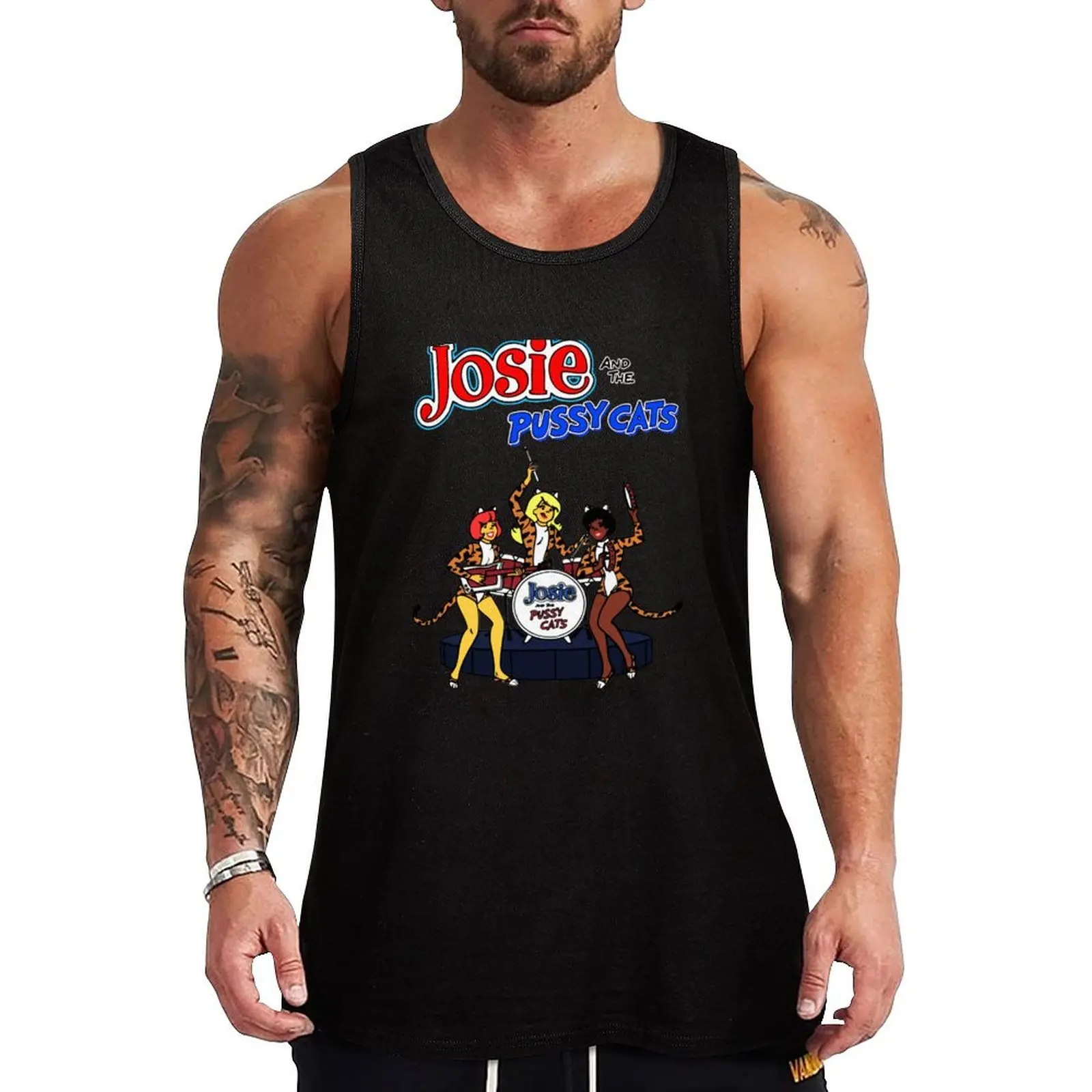 

Josie and The Pussycats Tank Top T-shirt for fitness Man sleeveless shirt summer clothes