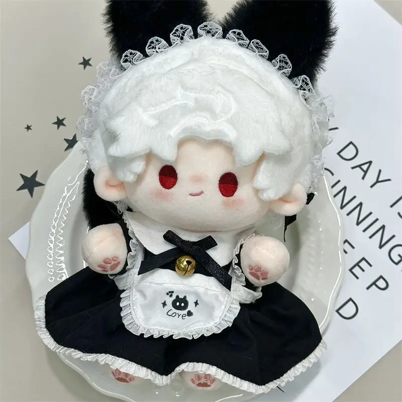 เสื้อผ้าตุ๊กตาผ้าฝ้าย 20 ซม. กระโปรงแม่บ้านสุดน่ารัก