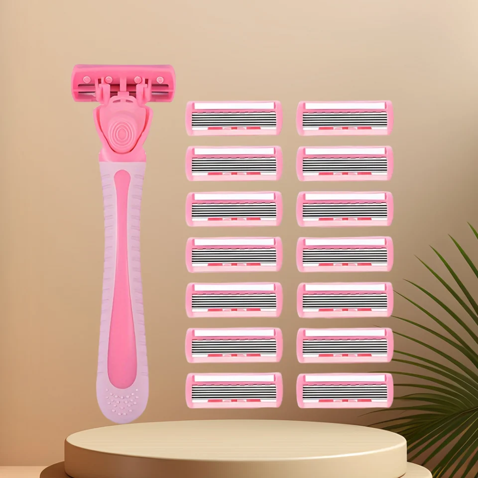 

Women Manual Shaving Knife Stainless Steel Blades Scraper Trimmer Easy to Use Hair Safety Lady Razor Head