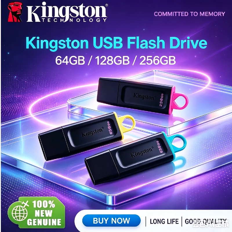 Kingston 64GB 128GB 256GB DTX USB 3.2 Gen1 Flash Drive Mini Key Pendrive High Speed Memory Stick For Digital PC Computer