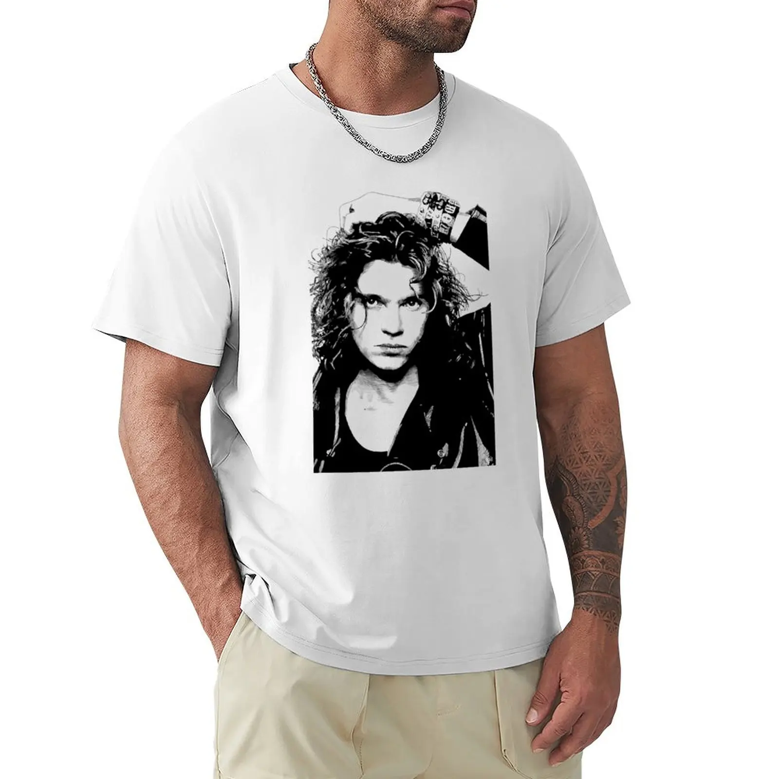 

Michael Hutchence T-shirt funnys kawaii clothes aesthetic clothes plain t shirts men