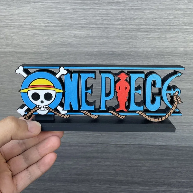 

Onepiece 3d Logo Stand Doll One Piece Action Figure Signboard For Model Doll Display Prop Exhibition Stand Ornament Toy Gifts