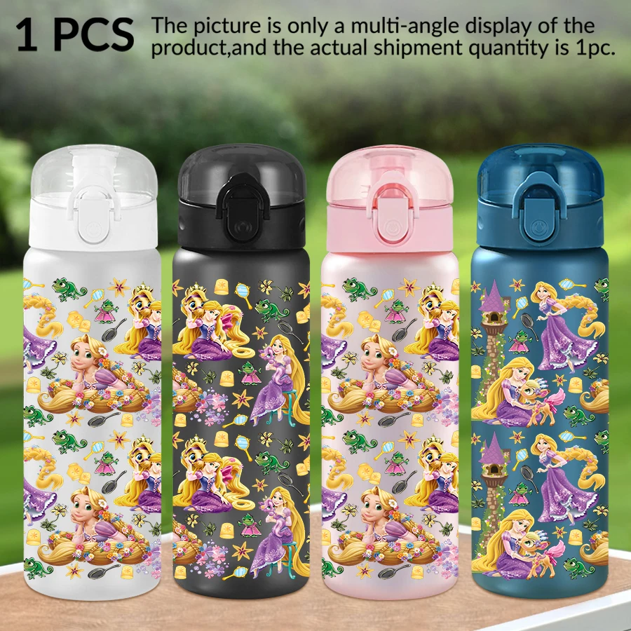 

1 шт., пластиковая бутылка для воды с рисунком Рапунцель Паскаля, 26 унций, спортивная чашка для воды на открытом воздухе, подарок на день рождения/поверждение