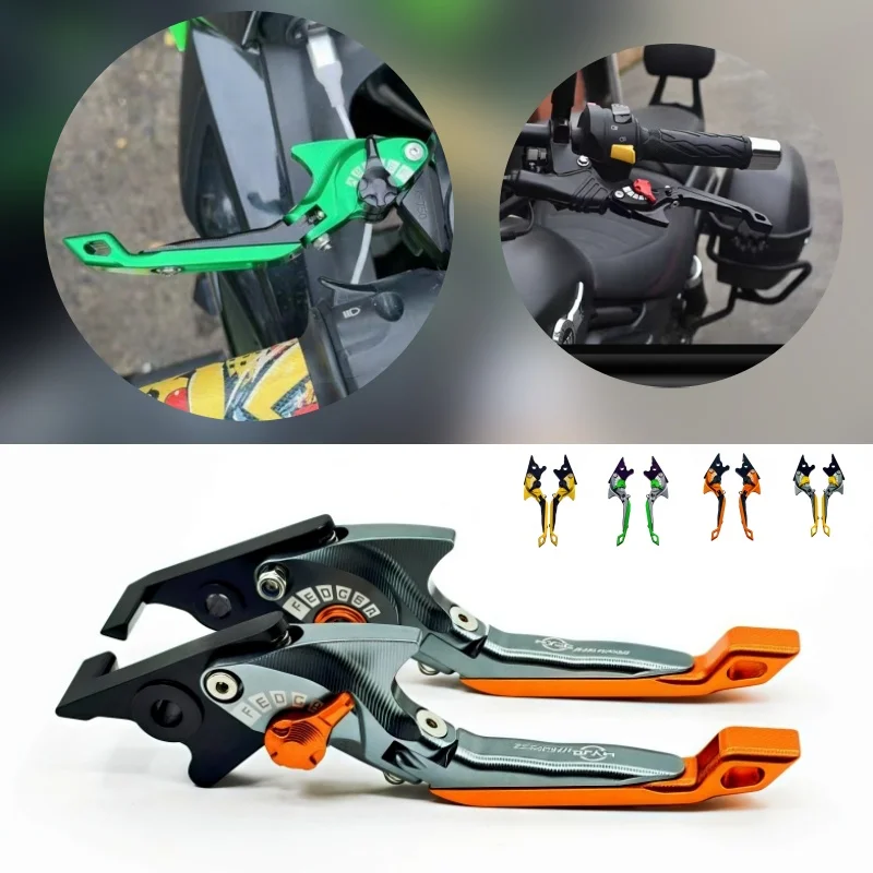 

For Kawasaki ZZR1200 2002-2005 ZG1000 CONCOURS 1992-2006 Motorcycle Parts 3D Brake Lever Set Foldable Adjustable Handle Levers