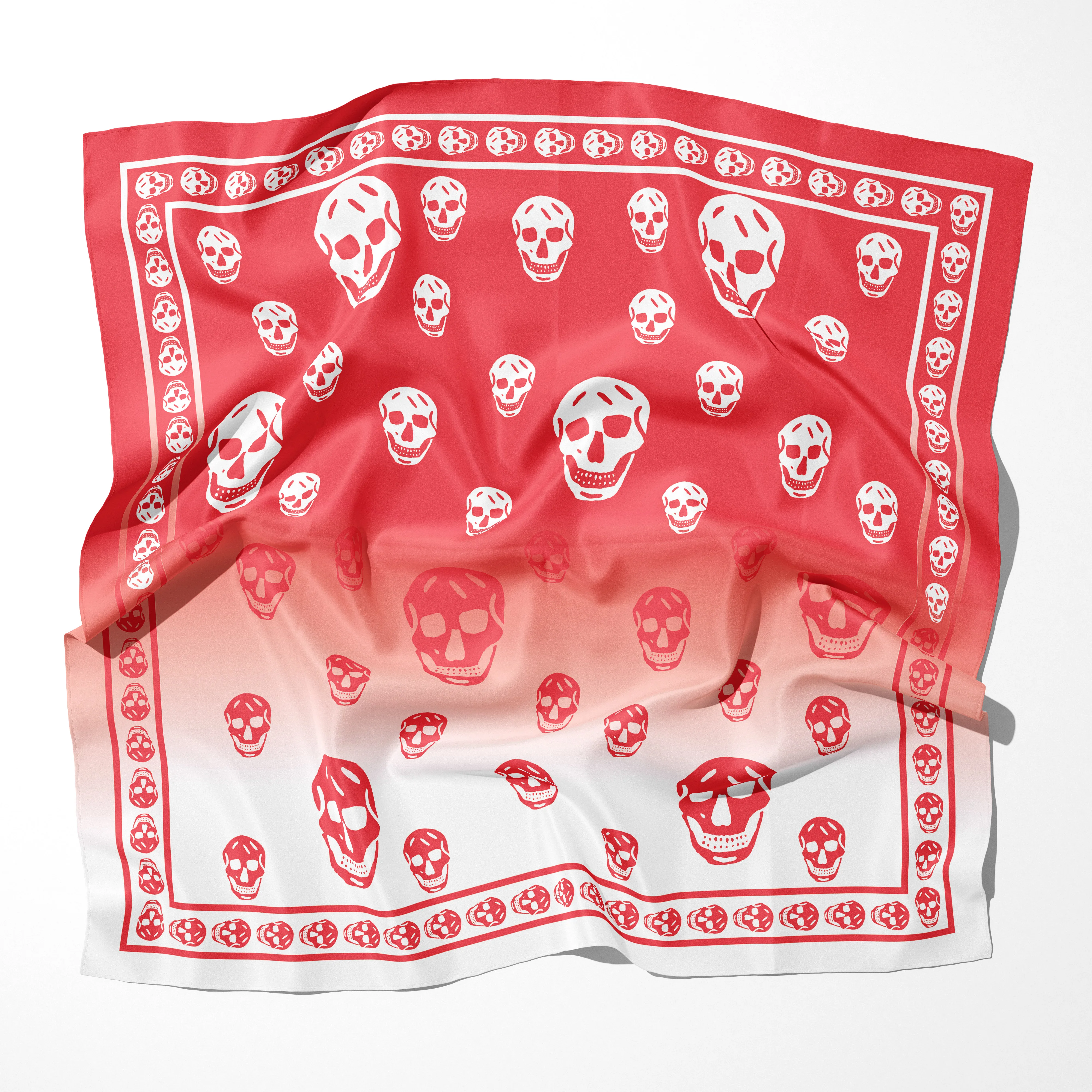 Newest Chiffon Scarf Fashion Skull Print Scarf Women Scarves Soft Wrap Lady Scarf Silk Scarves Shawls Muslim Hijab Scarf