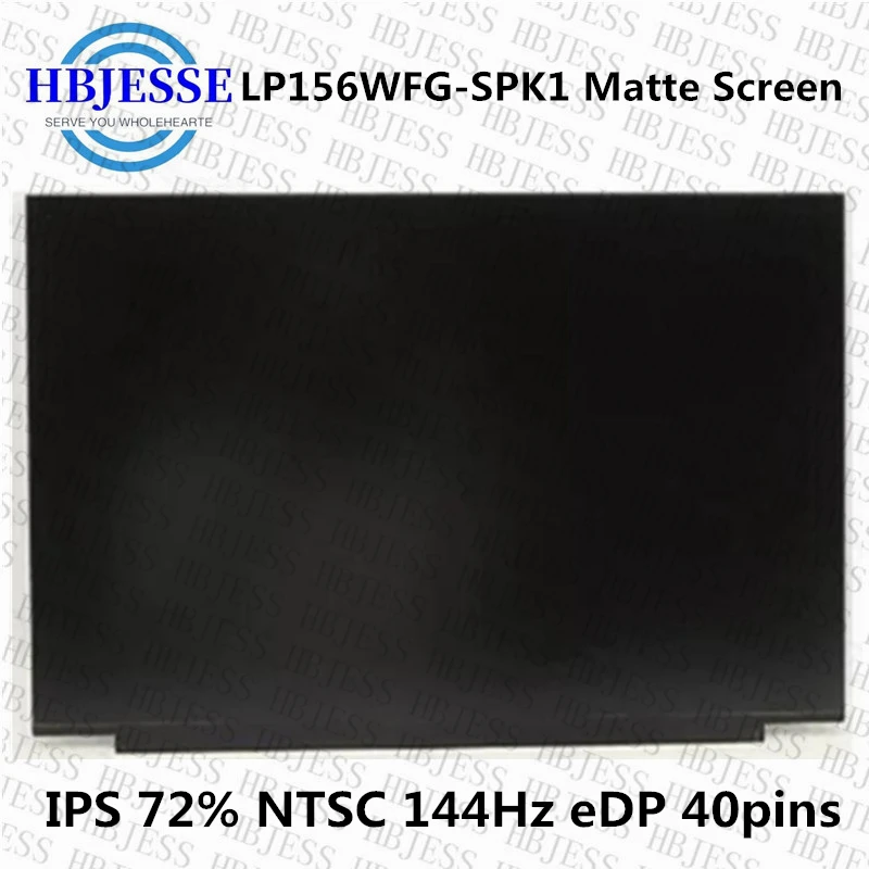 Original 15.6 144Hz Laptop LCD Screen LP156WFG-SPK1 for Dell G7 7590 0FRJY2 IPS Gaming Display Panel 72% NTSC FHD1920x1080 40pin