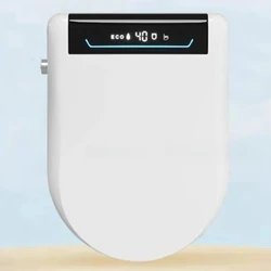 Smart Bidet Toilet Seat Cover with Wireless Remote Multiple Spray Modes Heated Seat Warm Water Air Dryer Toilet Lid Elongated