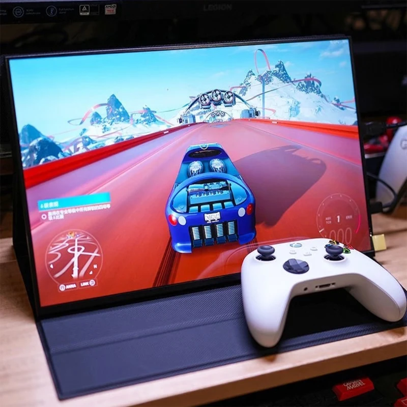 شاشة محمولة 2K مقاس 17.3 بوصة 2560x1440P IPS شاشة للألعاب والسفر والكمبيوتر المحمول وحدة تحكم ألعاب الهاتف سطح البخار PS4/5
