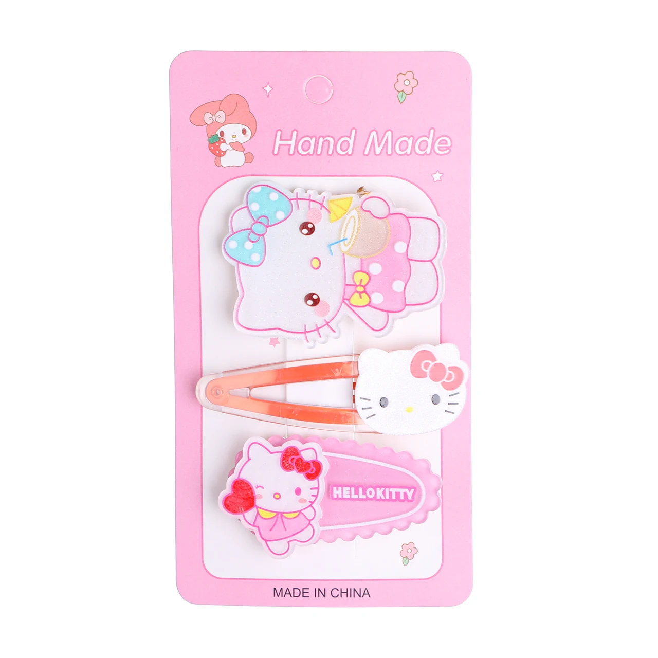 Kawaii Sanrio Hair Clip Hello Kittys Cinnamoroll Kuromi Mymelody Cartoon Anime Side Bangs Hair Clip Sweet Cute Girl Gift Kid Toy