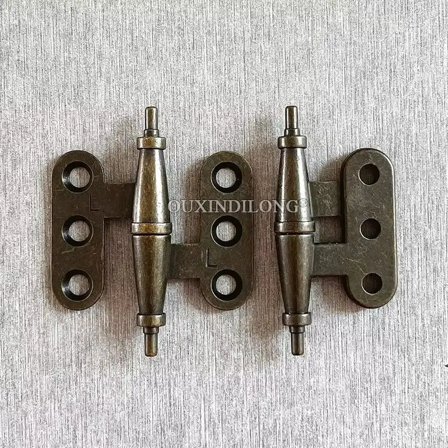 Antique 6Pairs Zinc Alloy European Furniture Hinges Cupboard Kitchen Closet Bookcase Dresser Cabinet Door Hinges