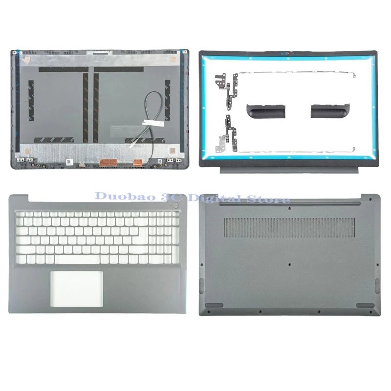 portatil para lenovo ideapad tampa traseira lcd moldura frontal dobradica inferior substituir cinza 15s 315alc6 15itl6 2023 pecas do 01