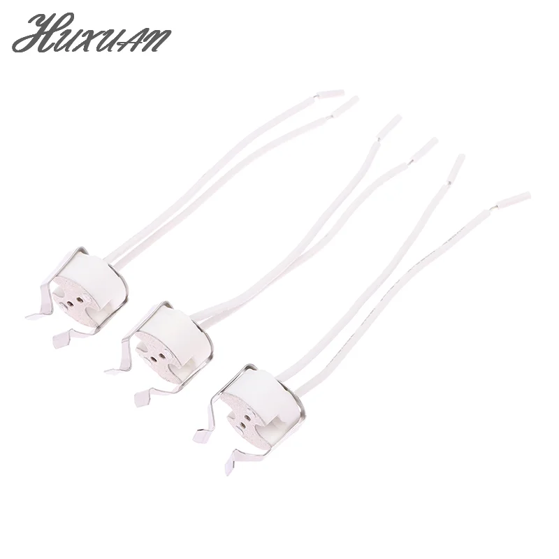 

3Pcs MR16 GU5.3 G5.3 Socket MR16 Socket Lamp Holder With Bracket LED Halogen Gu5.3 Light Socket White 10cm Silicone Cable