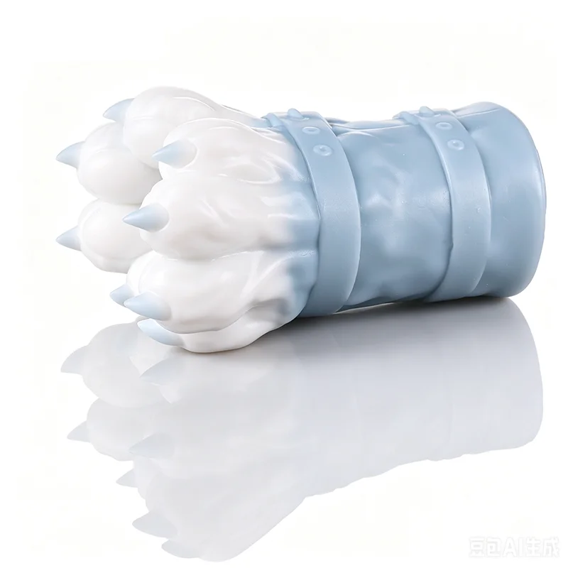 Qtoys Silicone Male Masturbator Cup Reusable Deep Texture Soft Stroker Pocket Sleeve Adult Toy with Fantasy Animal Design for Me