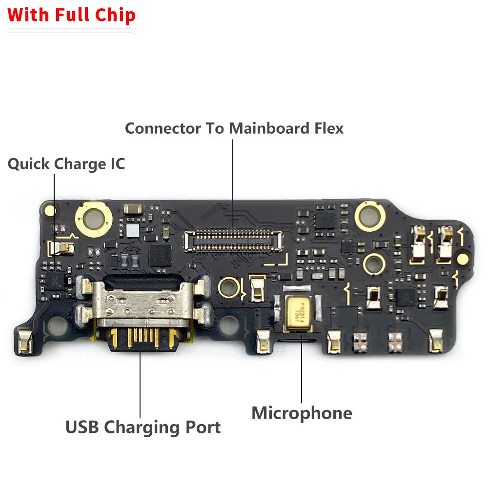 NEW For Xiaomi Redmi 6 Pro / Mi A2 Lite A1 5X A2 6X A3 CC9e USB Charger Connector Charging Port Microphone Flex Cable Parts