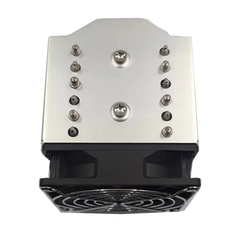 Server 6 Heat Pipe 2U Xeon C620 Rectangle 1U Air Cooled CPU Radiator Fan