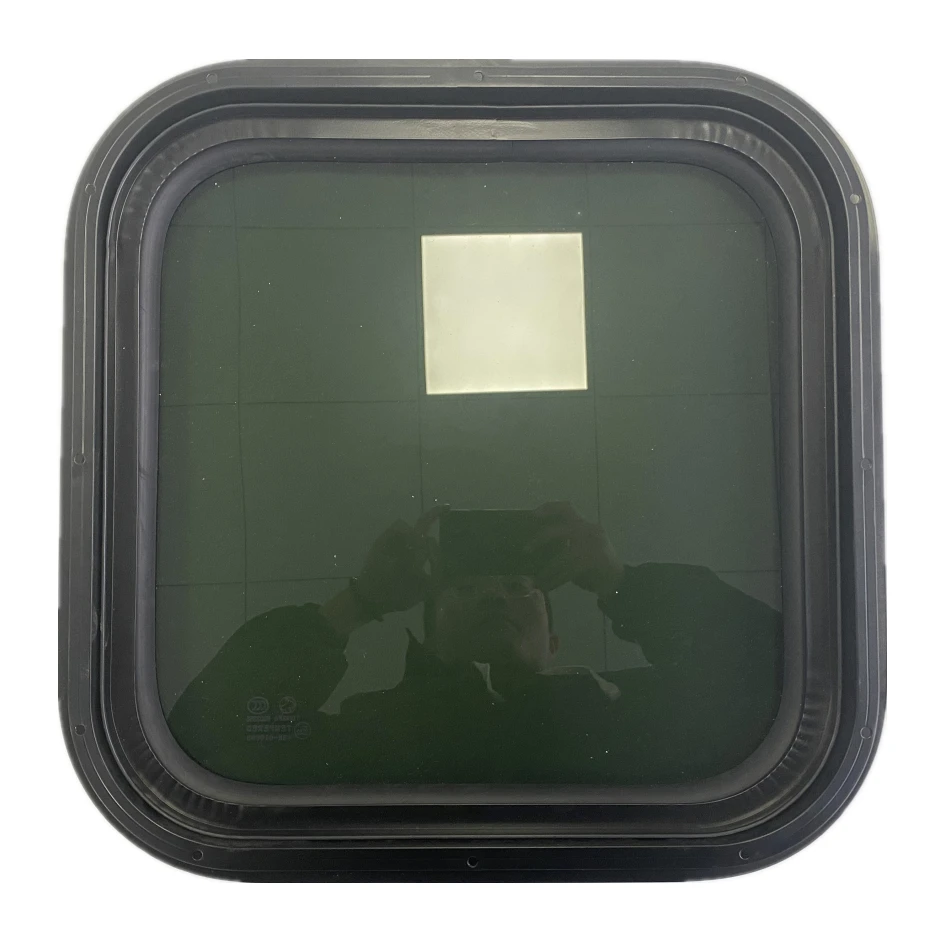 Good Quality Tempered Glass Aluminum Alloy Window Frame Fixed Camper Trailer RV Yacht Caravan Window Custom Sizes