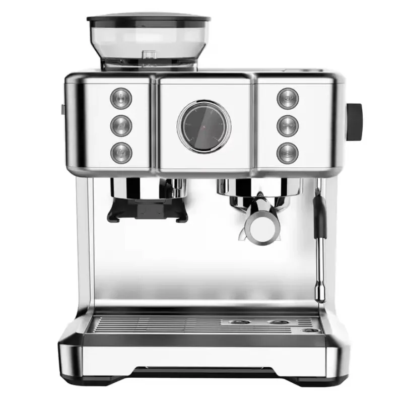 15 Bar Italian Pump Espresso Cappuccino Coffee Maker Commercial Semi-Automatic Intelligent Electric Stainless Household