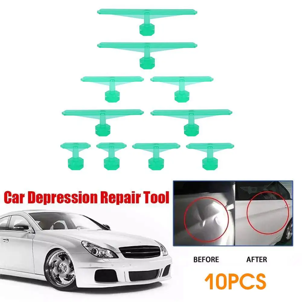

10 шт. автомобильные съемники, без покраски, ремонт вмятин, клеевые язычки, наборы для ремонта вмятин, автомобилей, холодильников, мотоциклов