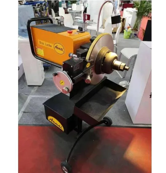Am-983 Brake Disc Lathe 750W on Car and Off-Car Drive Speed150rpm Brake Disc Aligner Machine and Accessories