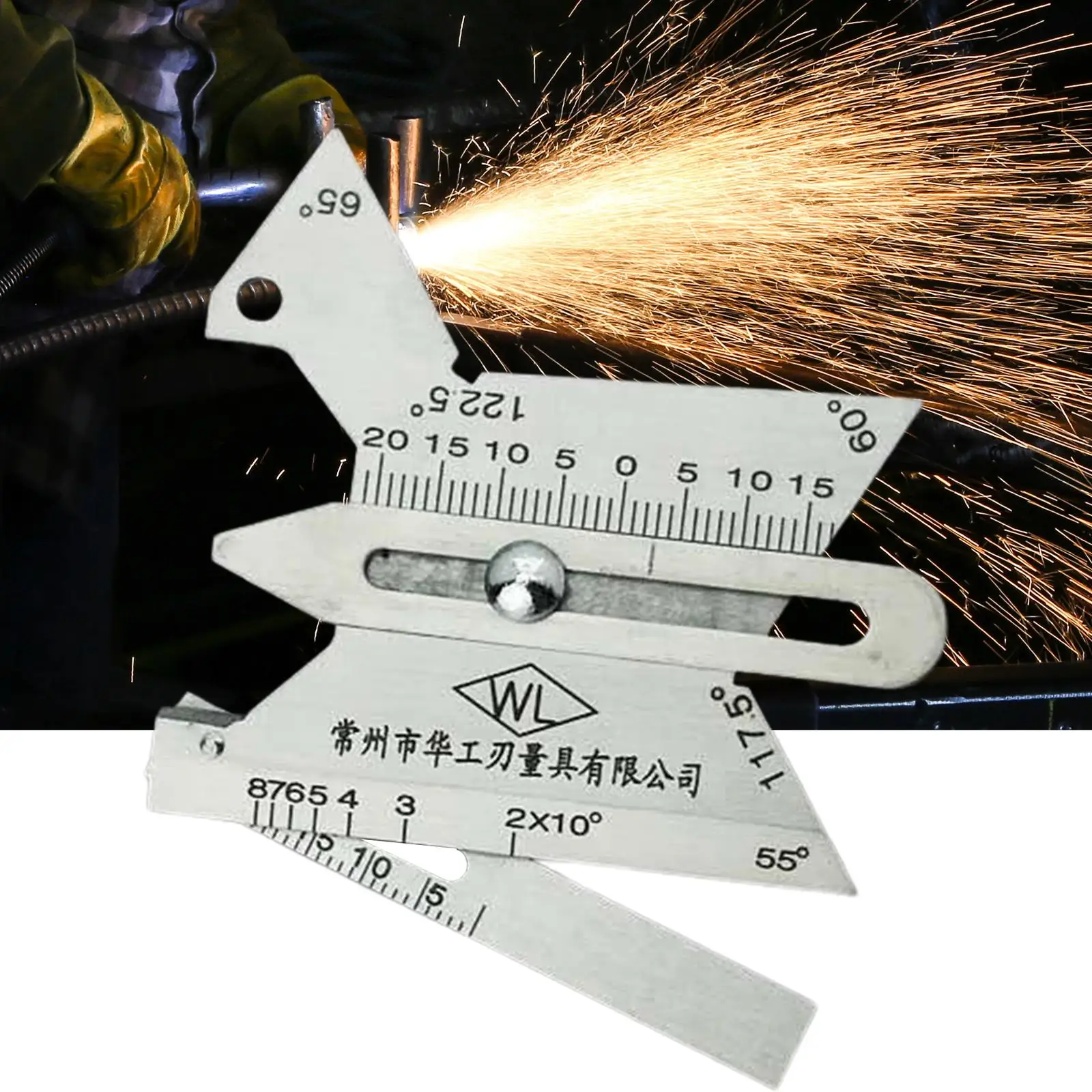 Welding Seam / Stainless Steel Bevel Angle Tool/ Inspection Ruler/ Weld Pit Measure Ruler Measurement Tools