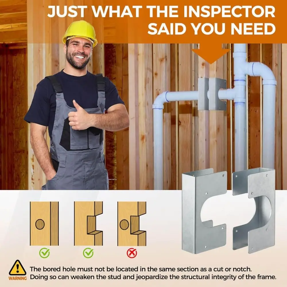 أحذية مسمار معدنية مجلفنة متينة، واقيات مسمار مقاومة للصدأ شديدة التحمل، تركيب الأنابيب المراسي الناعمة #1