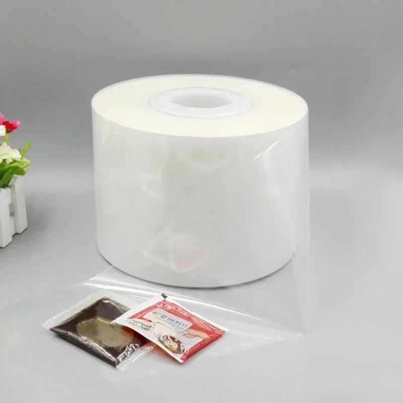 16cm width Plastic film automatic packaging machine teabag composite coil transparent films