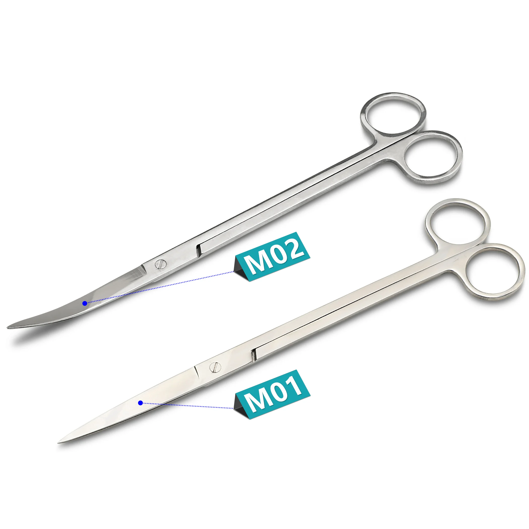 

Aquarium Scissors Straight Curved Aquascaping Tools for Fish Tank Aquatic Plants Maintenance Stainless Steel